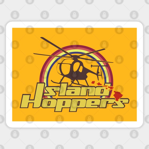 Magnum's Island Hoppers (for light coloured backgrounds) Sticker by BeyondGraphic